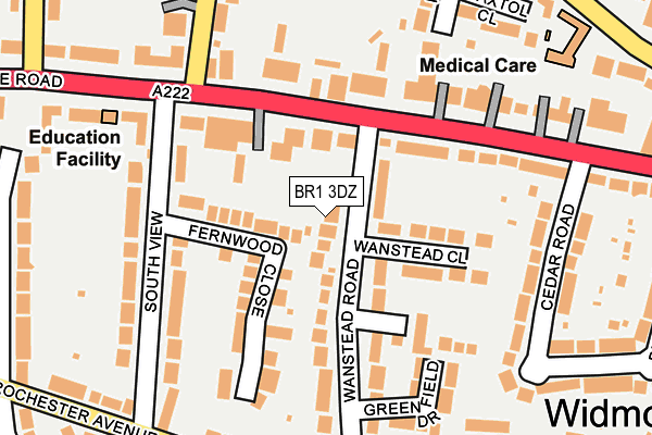 BR1 3DZ map - OS OpenMap – Local (Ordnance Survey)