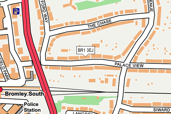 BR1 3EJ map - OS OpenMap – Local (Ordnance Survey)