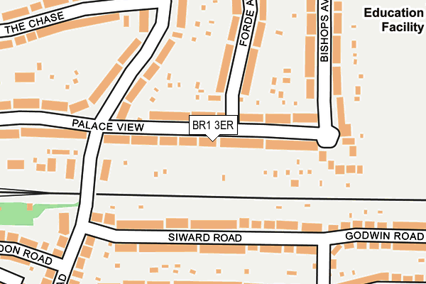 BR1 3ER map - OS OpenMap – Local (Ordnance Survey)