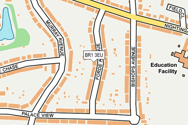 BR1 3EU map - OS OpenMap – Local (Ordnance Survey)