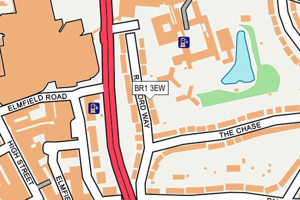 BR1 3EW map - OS OpenMap – Local (Ordnance Survey)