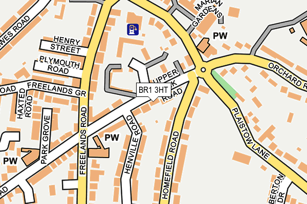 BR1 3HT map - OS OpenMap – Local (Ordnance Survey)