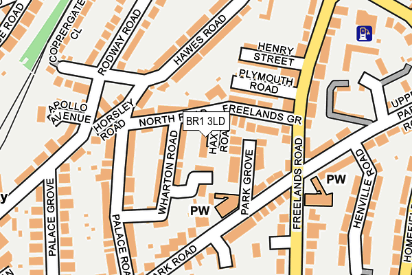 BR1 3LD map - OS OpenMap – Local (Ordnance Survey)