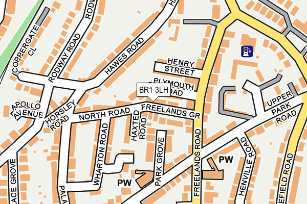 BR1 3LH map - OS OpenMap – Local (Ordnance Survey)