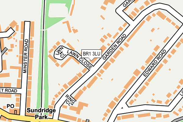 BR1 3LU map - OS OpenMap – Local (Ordnance Survey)