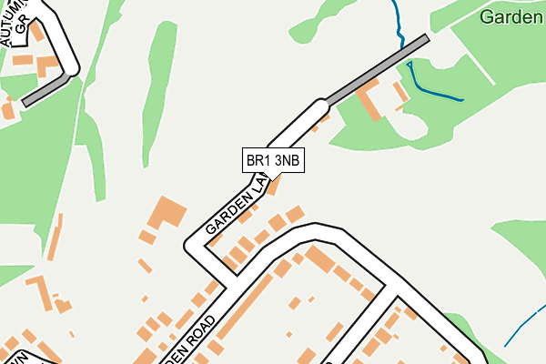 BR1 3NB map - OS OpenMap – Local (Ordnance Survey)