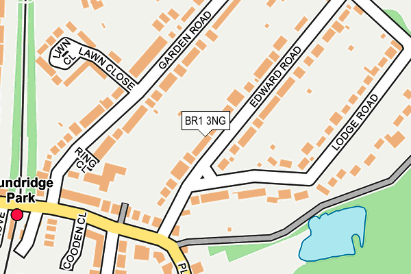 BR1 3NG map - OS OpenMap – Local (Ordnance Survey)