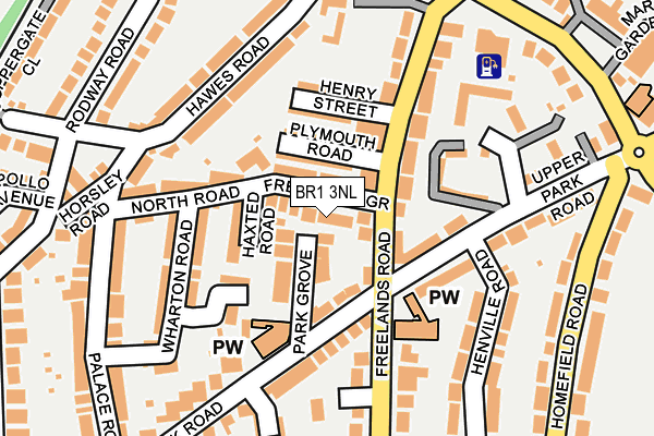 BR1 3NL map - OS OpenMap – Local (Ordnance Survey)
