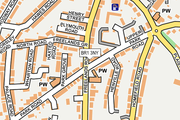 BR1 3NY map - OS OpenMap – Local (Ordnance Survey)
