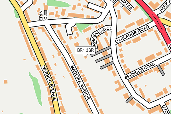 BR1 3SR map - OS OpenMap – Local (Ordnance Survey)