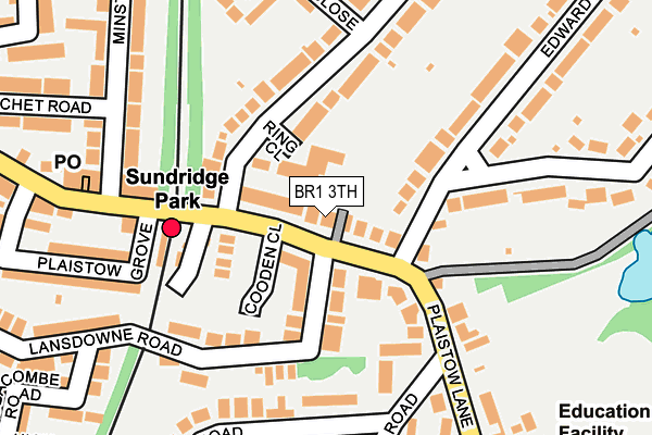 BR1 3TH map - OS OpenMap – Local (Ordnance Survey)