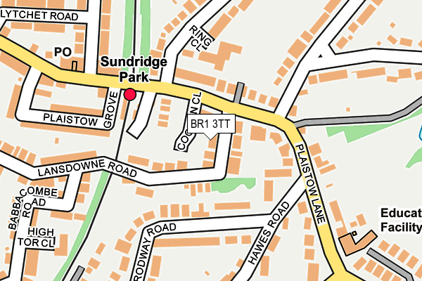 BR1 3TT map - OS OpenMap – Local (Ordnance Survey)
