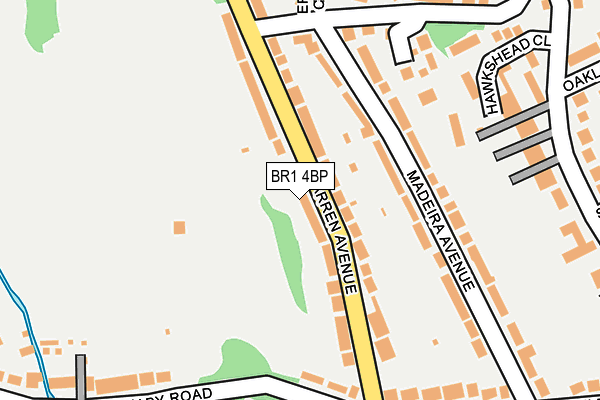 BR1 4BP map - OS OpenMap – Local (Ordnance Survey)