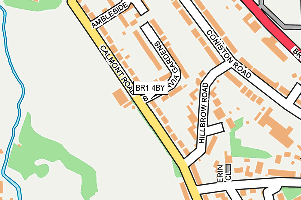 BR1 4BY map - OS OpenMap – Local (Ordnance Survey)