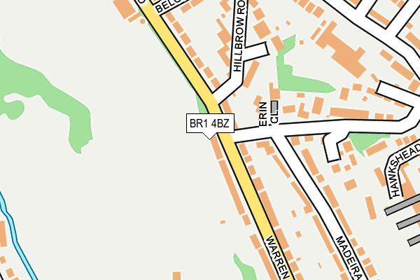 BR1 4BZ map - OS OpenMap – Local (Ordnance Survey)
