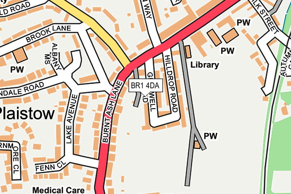 BR1 4DA map - OS OpenMap – Local (Ordnance Survey)