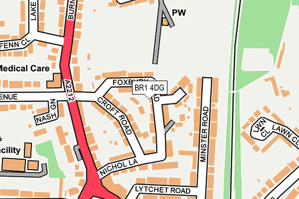 BR1 4DG map - OS OpenMap – Local (Ordnance Survey)