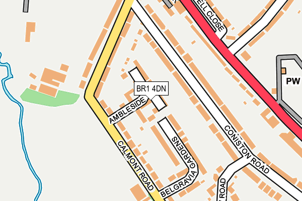 BR1 4DN map - OS OpenMap – Local (Ordnance Survey)