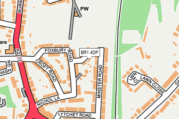 BR1 4DP map - OS OpenMap – Local (Ordnance Survey)