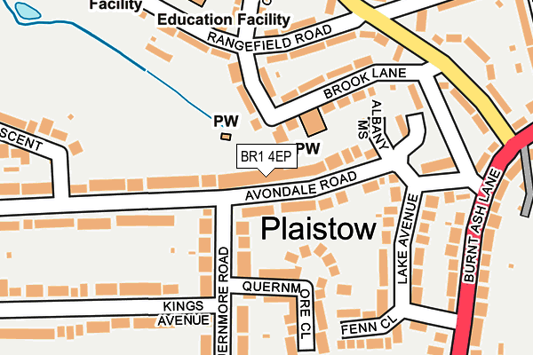 BR1 4EP map - OS OpenMap – Local (Ordnance Survey)