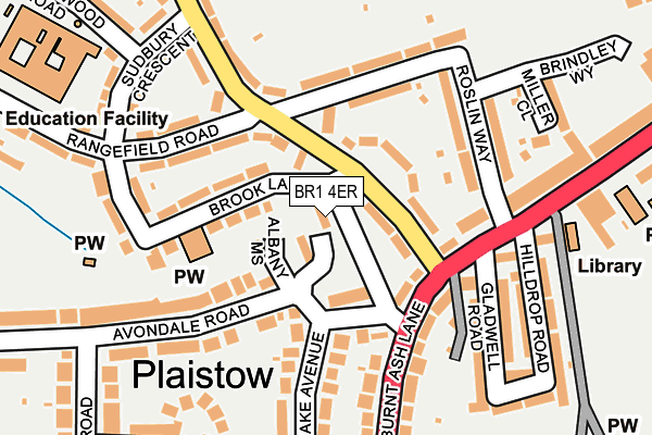 BR1 4ER map - OS OpenMap – Local (Ordnance Survey)