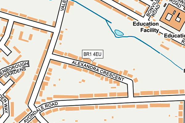 BR1 4EU map - OS OpenMap – Local (Ordnance Survey)