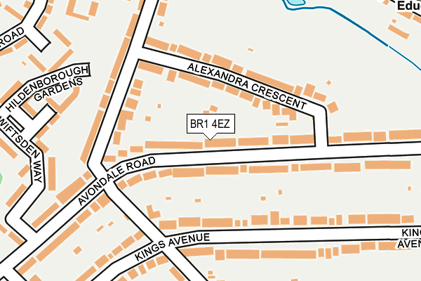 BR1 4EZ map - OS OpenMap – Local (Ordnance Survey)