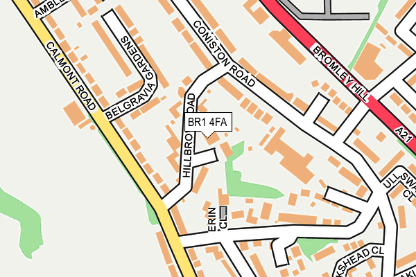 BR1 4FA map - OS OpenMap – Local (Ordnance Survey)