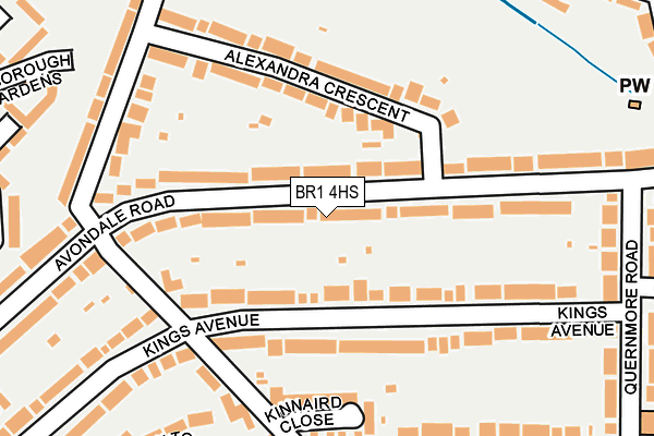 BR1 4HS map - OS OpenMap – Local (Ordnance Survey)