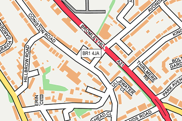 BR1 4JA map - OS OpenMap – Local (Ordnance Survey)