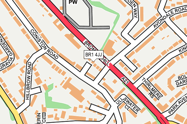 BR1 4JJ map - OS OpenMap – Local (Ordnance Survey)