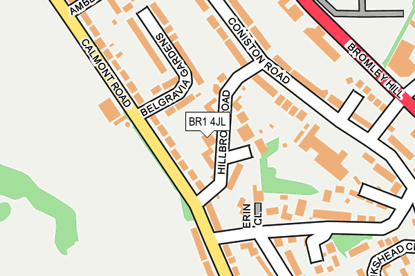 BR1 4JL map - OS OpenMap – Local (Ordnance Survey)