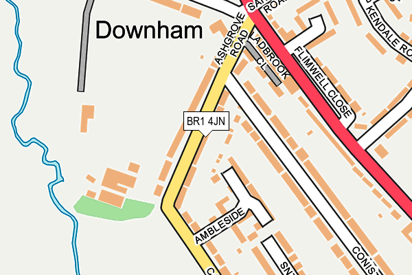 BR1 4JN map - OS OpenMap – Local (Ordnance Survey)