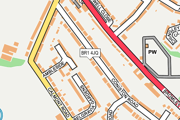 BR1 4JQ map - OS OpenMap – Local (Ordnance Survey)