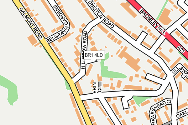 BR1 4LD map - OS OpenMap – Local (Ordnance Survey)
