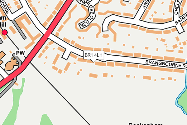 BR1 4LH map - OS OpenMap – Local (Ordnance Survey)