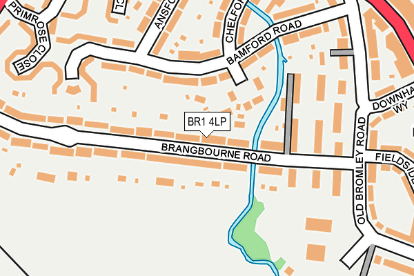 BR1 4LP map - OS OpenMap – Local (Ordnance Survey)