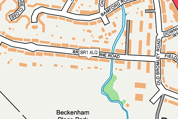 BR1 4LQ map - OS OpenMap – Local (Ordnance Survey)
