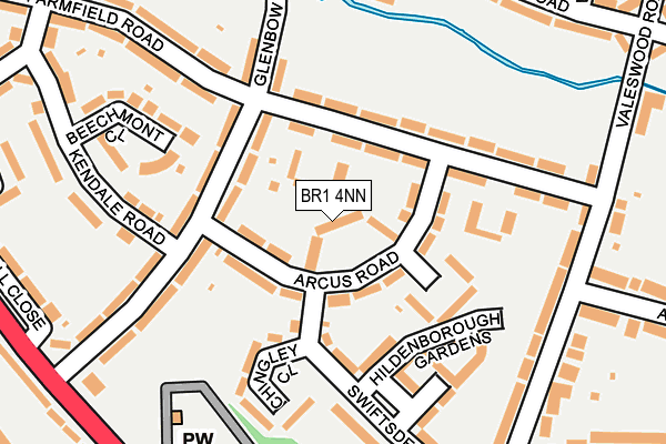 BR1 4NN map - OS OpenMap – Local (Ordnance Survey)