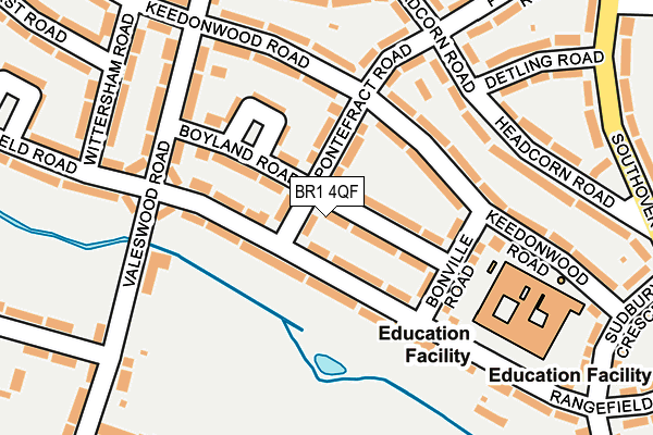 BR1 4QF map - OS OpenMap – Local (Ordnance Survey)