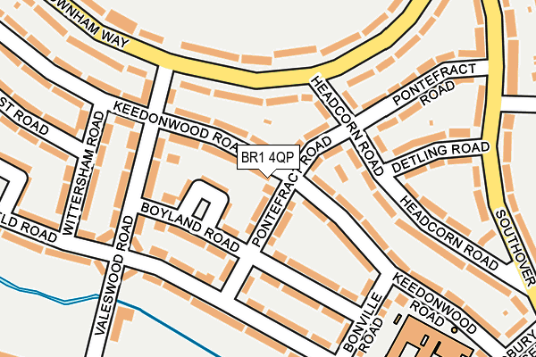 BR1 4QP map - OS OpenMap – Local (Ordnance Survey)