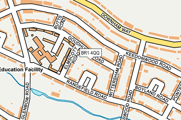 BR1 4QQ map - OS OpenMap – Local (Ordnance Survey)