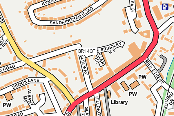 BR1 4QT map - OS OpenMap – Local (Ordnance Survey)