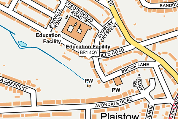 BR1 4QY map - OS OpenMap – Local (Ordnance Survey)