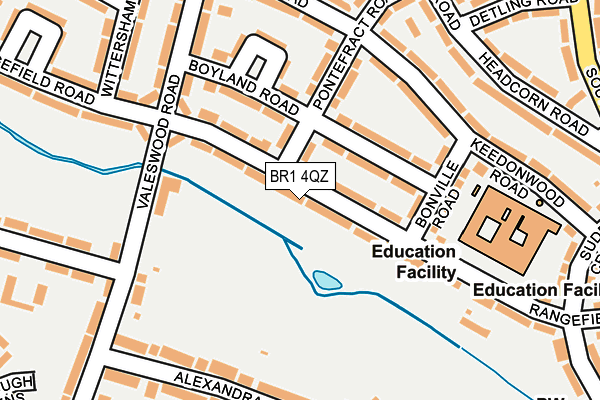 BR1 4QZ map - OS OpenMap – Local (Ordnance Survey)