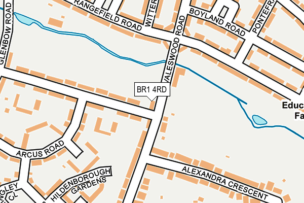BR1 4RD map - OS OpenMap – Local (Ordnance Survey)