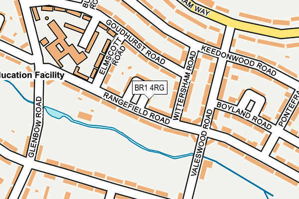 BR1 4RG map - OS OpenMap – Local (Ordnance Survey)