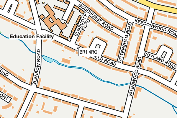 BR1 4RQ map - OS OpenMap – Local (Ordnance Survey)