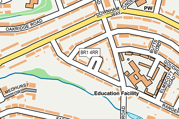 BR1 4RR map - OS OpenMap – Local (Ordnance Survey)