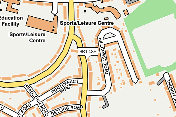 BR1 4SE map - OS OpenMap – Local (Ordnance Survey)